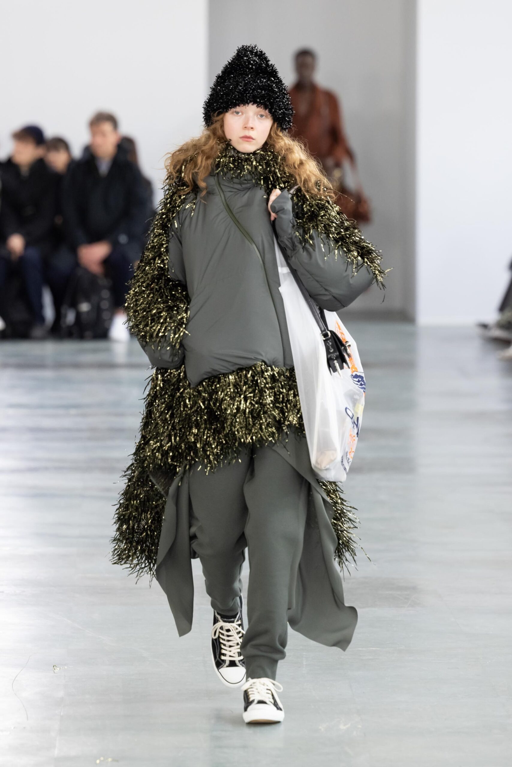 An everyday look with some sparkle at Undercover’s autumn/winter 2024 show. Photo: Undercover