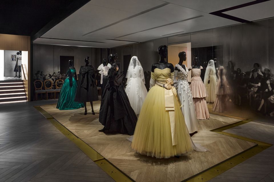Costumes from 'The New Look' on show at La Galerie Dior. Photo: Lucas Horenburg