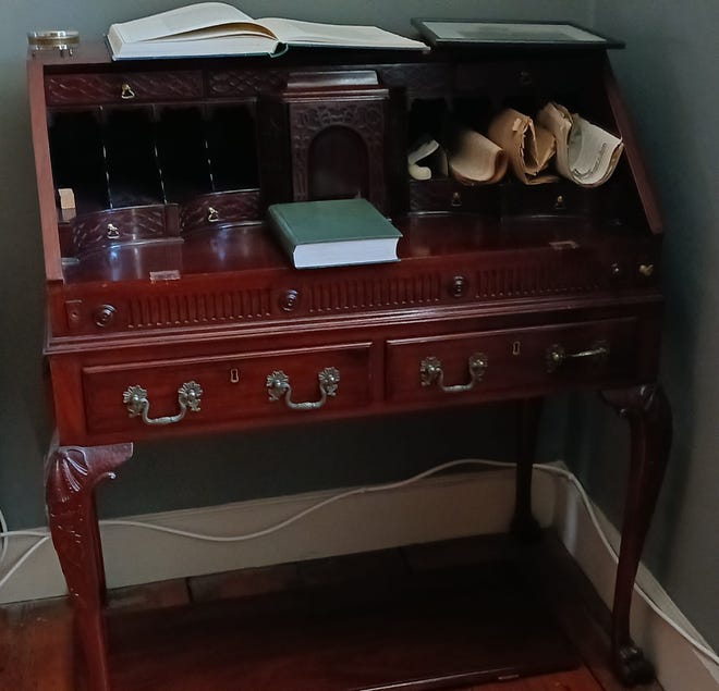 Novelist James Joyce's desk is on display at the James Joyce Centre in Dublin.