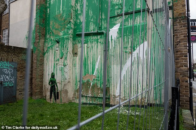 Banksy confirmed the painting was his work with a post on Instagram on Monday morning