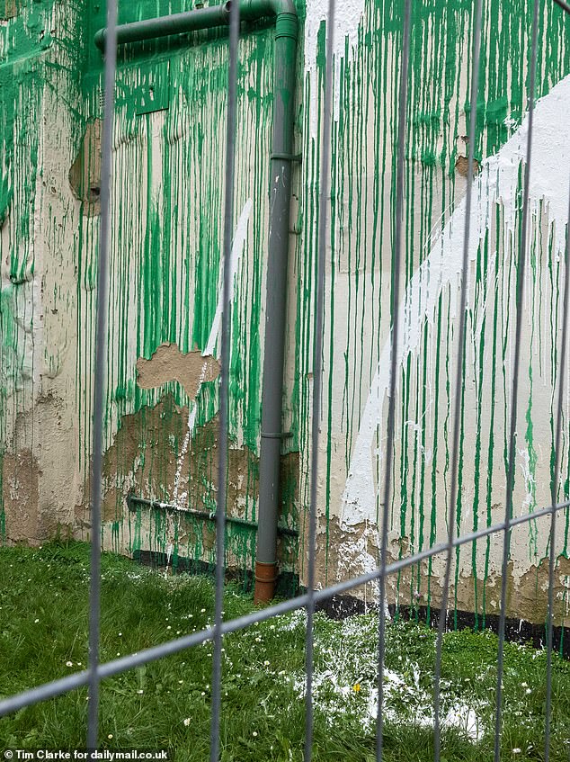 The new Banksy artwork in north London has been defaced just three days after appearing