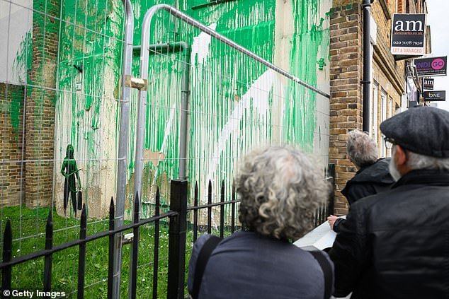 Locals suggested that the defacing of the piece only added to its mystery by prompting a 'talking point' around the piece