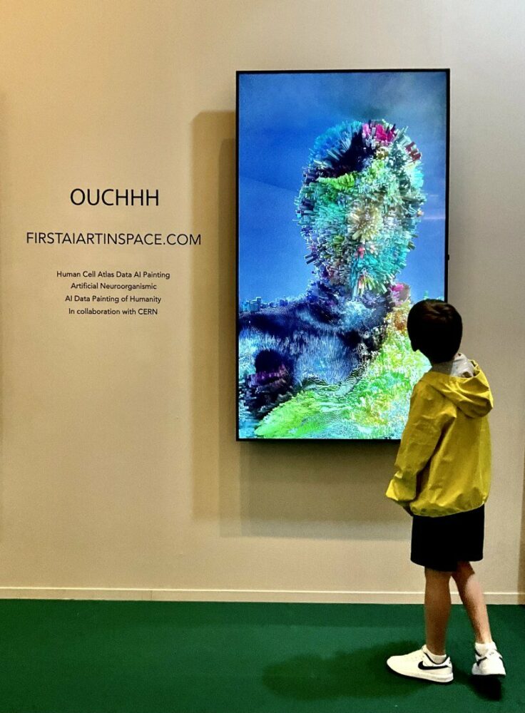 ouchhh brings out-of-this-world 'painting of humanity' with CERN to art dubai digital 2024