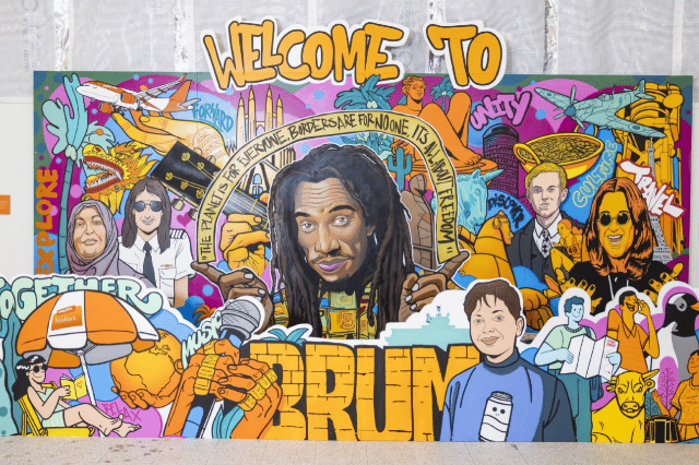 Birmingham Airport street art