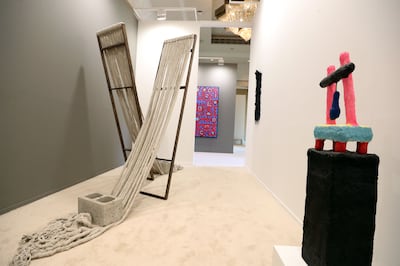 Don't Pull My Hair by Afra Al Dhaheri is part of the Encounters exhibition presented by The Dubai Collection. Chris Whiteoak / The National