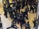 A screenshot from video posted to social media of the scene at Yorkdale mall on Saturday, Jan. 13, 2024.