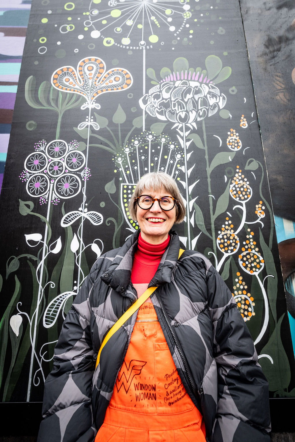 Nottingham's street art celebrated with outdoor gallery at The Island Quarter Reggie Pugh created a contemporary floral panel together with her sister Gina Harries Pugh