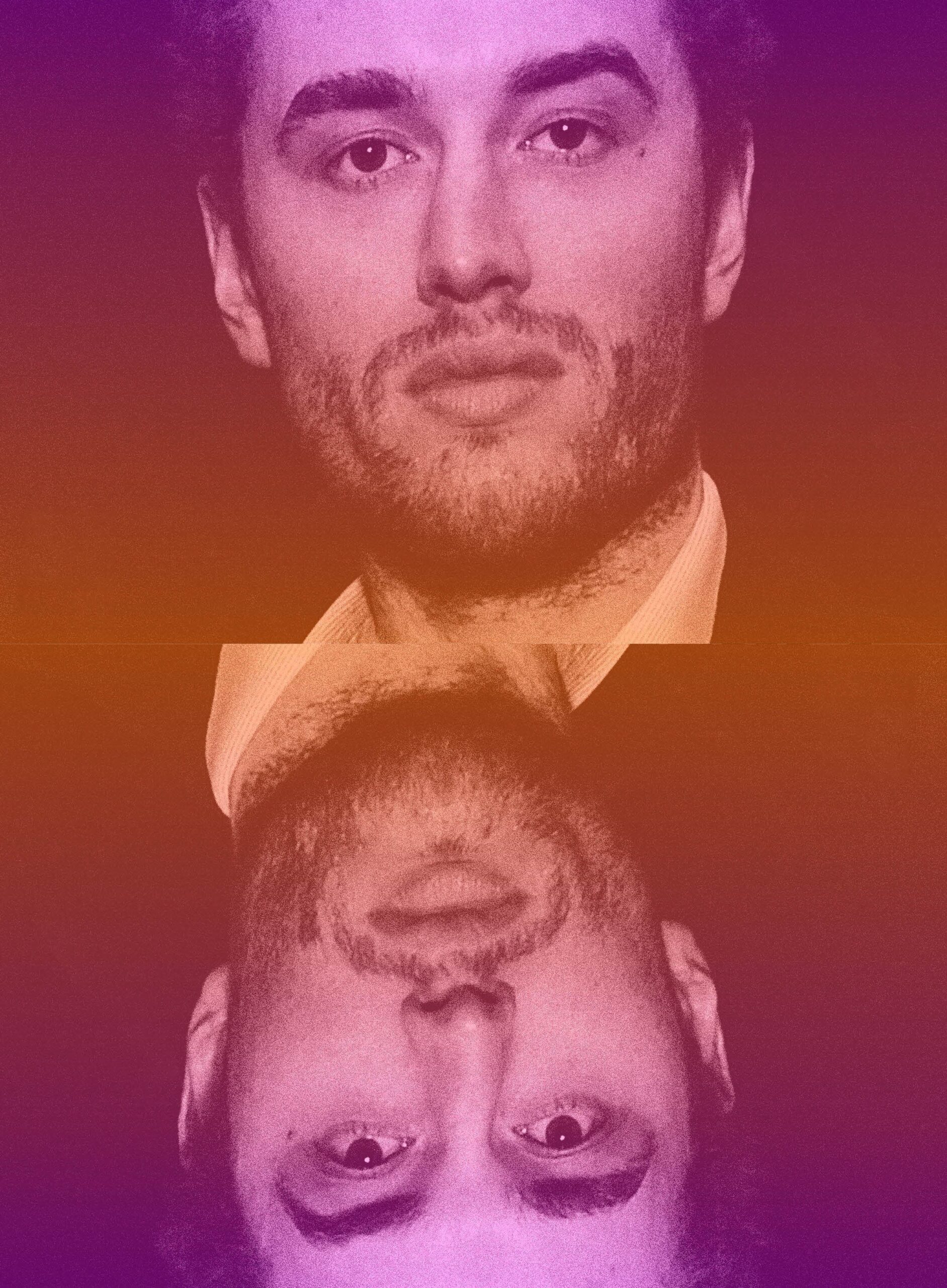 Image may contain Face Head Person Photography Portrait Beard and Adult