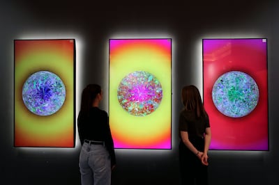 Mirror of the Mind v.3, v.7 and v.8 by Krista Kim in The Digital section. Chris Whiteoak / The National