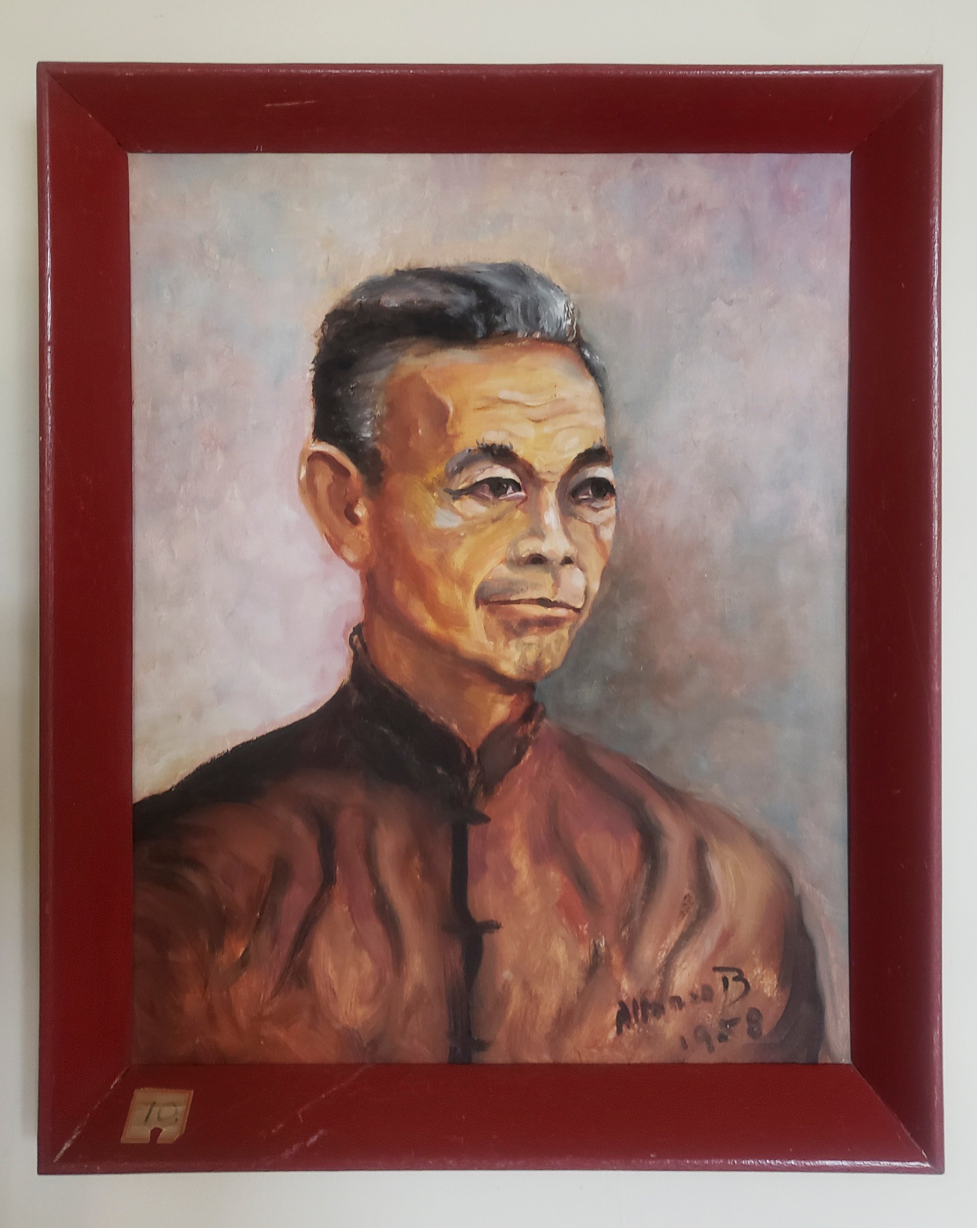 A portrait painted by Alfonso Barretto after the war. Photo: D’Almada Barretto Collection