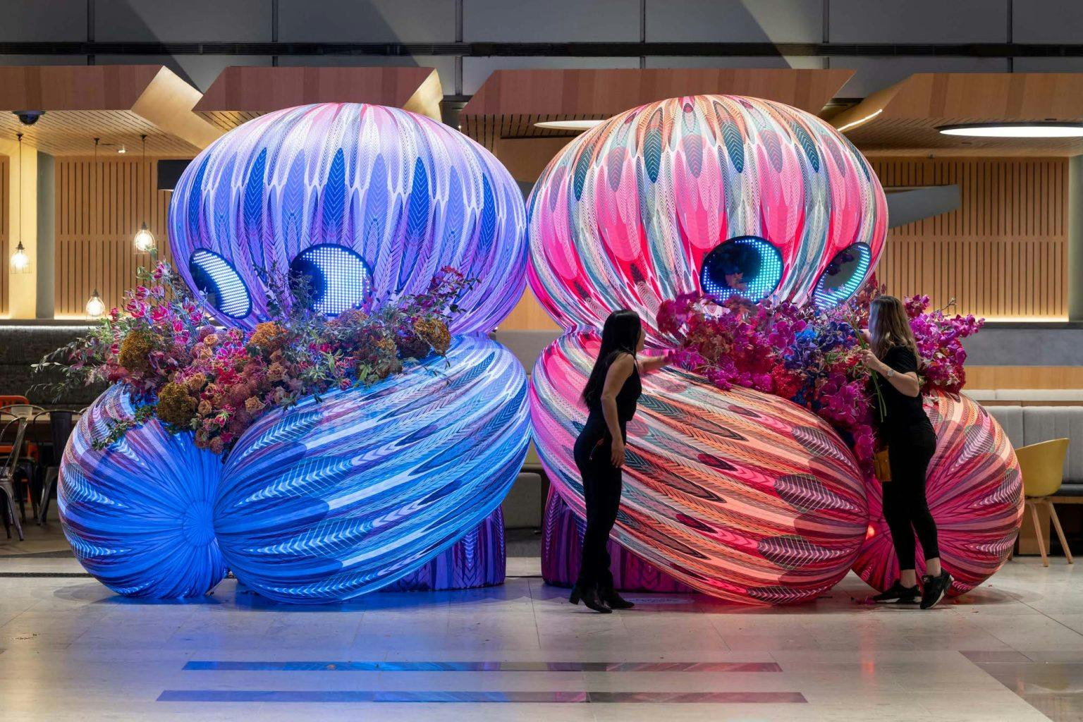 Stem by Stem floral art installation ENESS Studio Subi Blooms