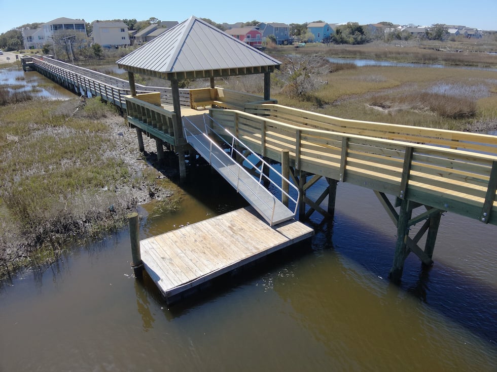 The Oak Island Police Department says that graffiti was found at a bench at the new Davis...