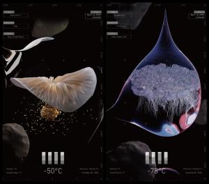 “Biosphere 3” uses a digital life generative system and 3D printing technology